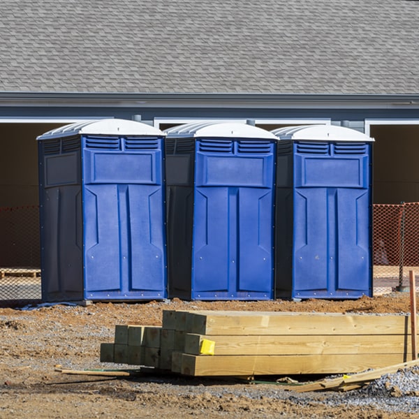 do you offer hand sanitizer dispensers inside the portable restrooms in Kayenta